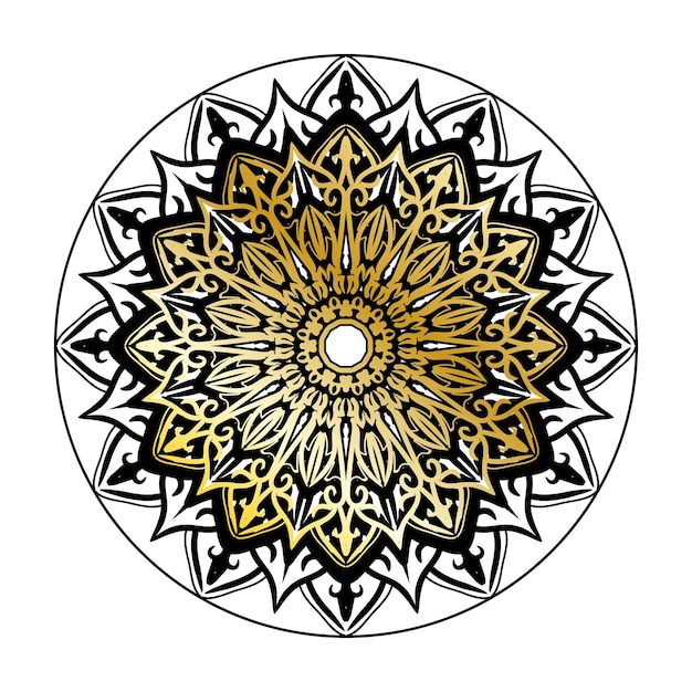 Vector round abstract circle Luxury Mandala style