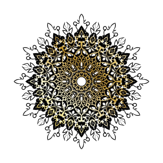 Vector round abstract circle Luxury Mandala style