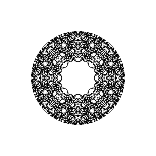 Vector round abstract circle Mandala style