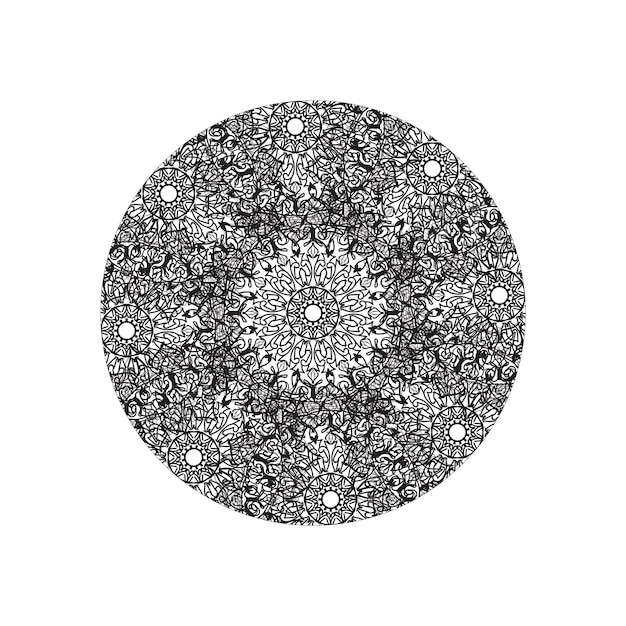 Vector round abstract circle Mandala style