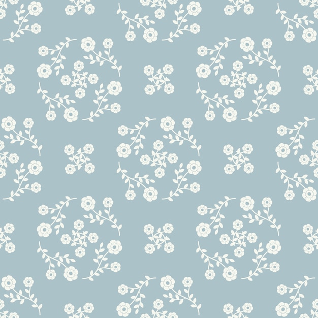 Vector seamless floral pattern background for wallpaper