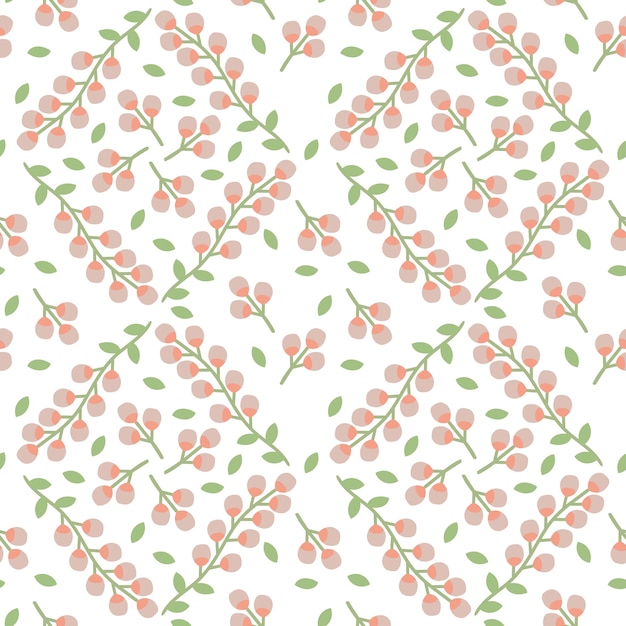 Vector seamless floral pattern and cute texture background