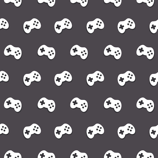 Vector Seamless Game Controller Pattern