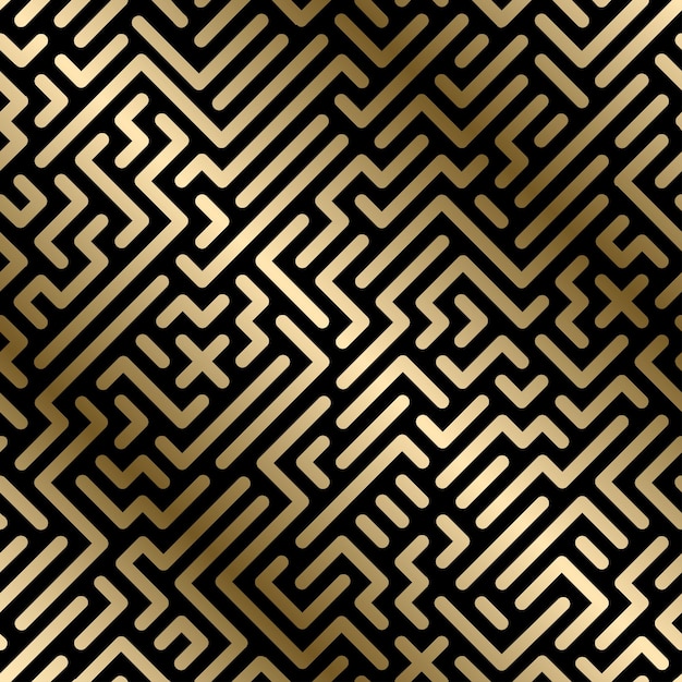 Vector seamless geometric luxury pattern creatives digital background Gold gradient striped design