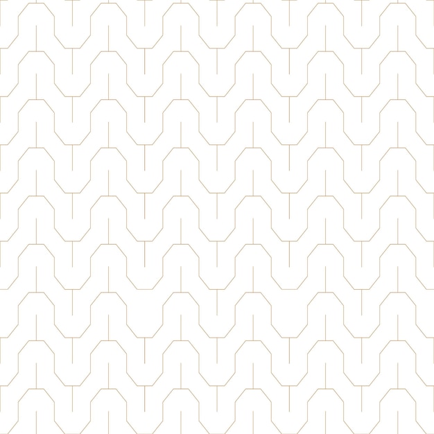 Vector seamless geometric minimalistic pattern Luxury trendy background Creative linear gold texture