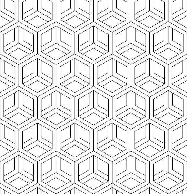 Vector seamless geometric pattern Classic Chinese ancient ornament adapted to modern trends Fully editable linear background with clipping mask you can change thickness of lines color composition