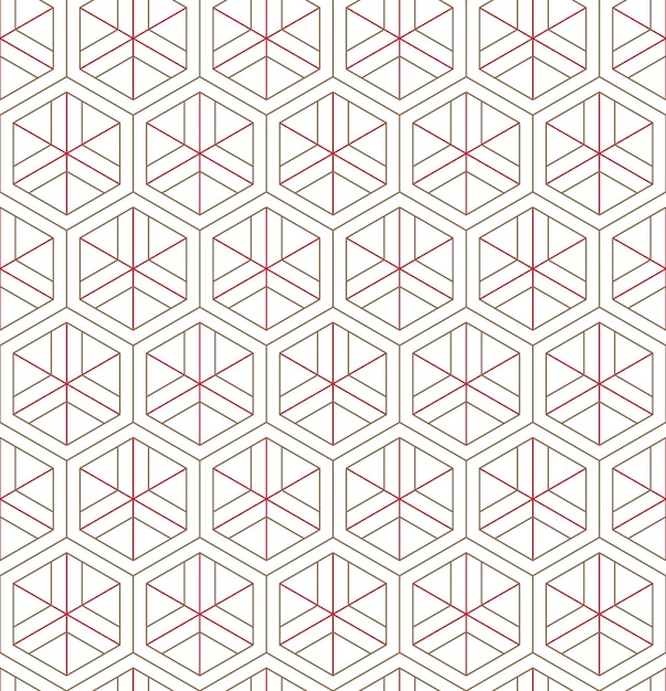 Vector seamless geometric pattern Classic Chinese ancient ornament adapted to modern trends Fully editable linear background with clipping mask you can change thickness of lines color composition