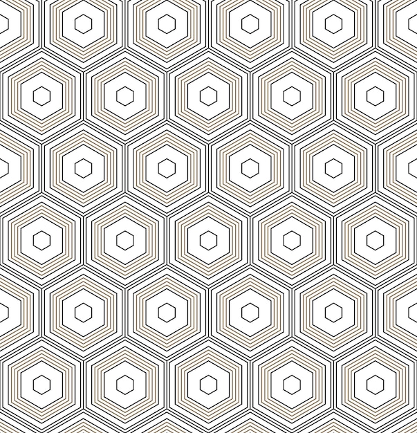 Vector seamless geometric pattern Classic Chinese ancient ornament adapted to modern trends Fully editable linear background with clipping mask you can change thickness of lines color composition