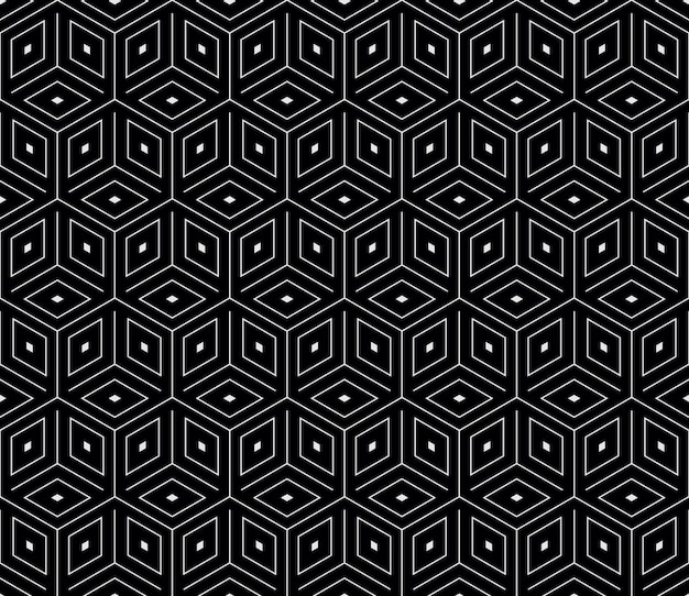 Vector seamless geometric pattern Classic Chinese ancient ornament adapted to modern trends Fully editable linear background with clipping mask you can change thickness of lines color composition