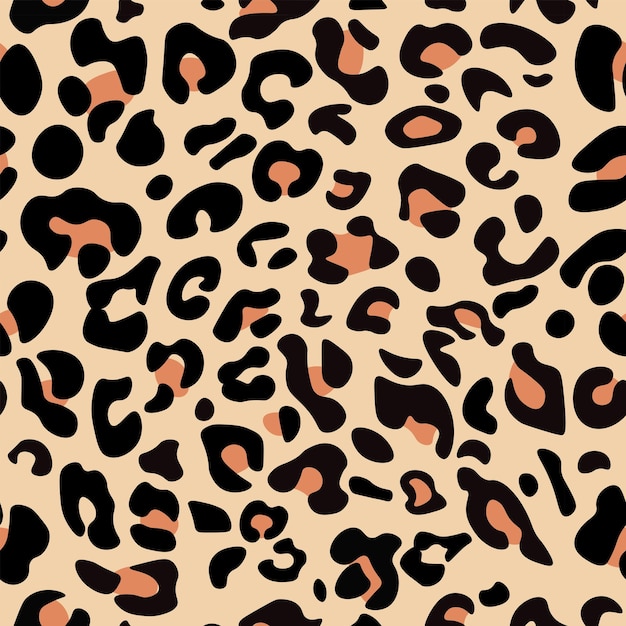 Vector seamless illustration skin pattern cheetah or leopards Background for any graphic design use wallpaper fabric or textile and rug