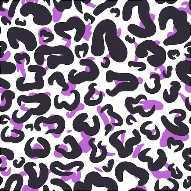 Vector seamless leopard skin pattern Abstract colored and bright spots of leopard cheetah jaguar