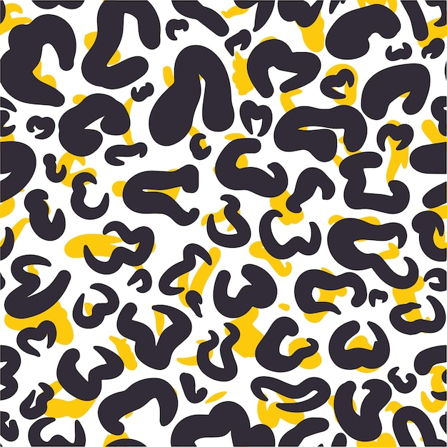 Vector seamless leopard skin pattern Abstract colored and bright spots of leopard cheetah jaguar