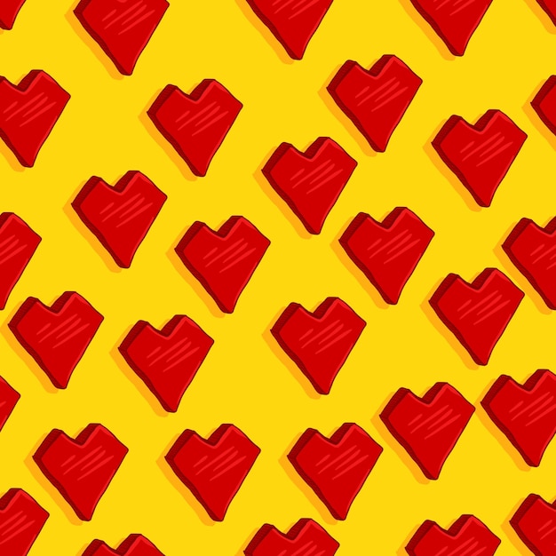 Vector Seamless Love Pattern