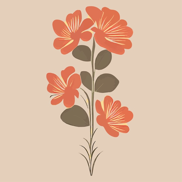 Vector seamless minimalistic delicate floral pattern romantic small boring stylish floral background