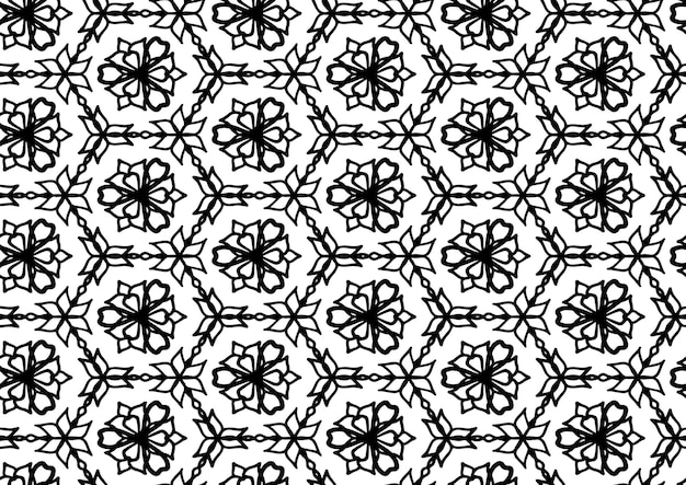 Vector seamless pattern flowers