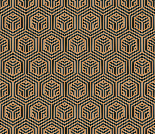 Vector seamless pattern Modern stylish abstract texture Repeating geometric tiles from striped elements