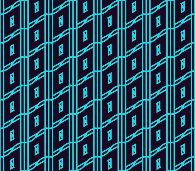 Vector seamless pattern Modern stylish linear texture Repeating geometric tiles with line elements