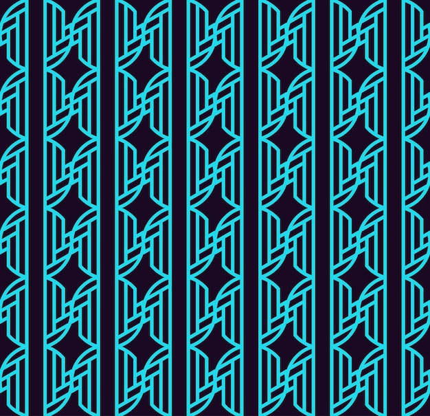 Vector seamless pattern Modern stylish linear texture Repeating geometric tiles with line elements