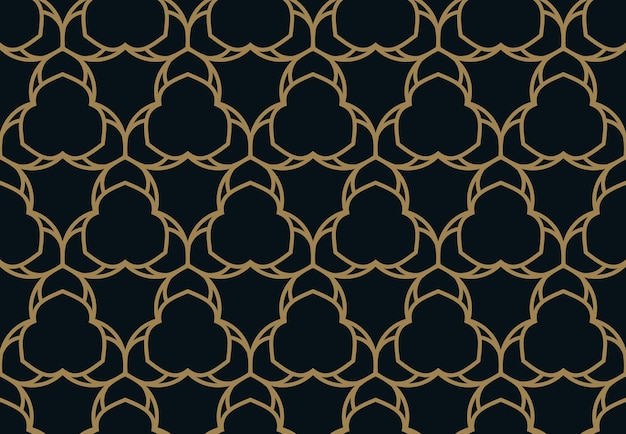 Vector seamless pattern Modern stylish texture Geometric linear ornament