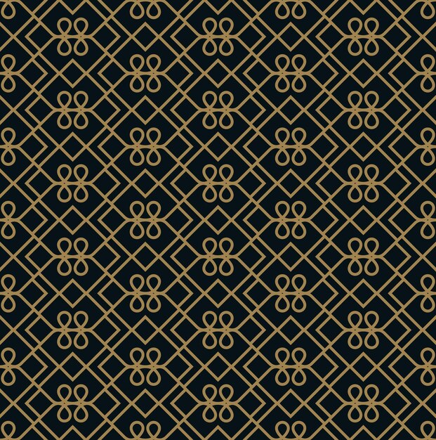 Vector seamless pattern Modern stylish texture Geometric linear ornament