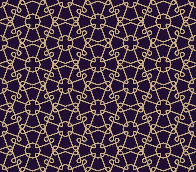 Vector seamless pattern Modern stylish texture Geometric linear ornament