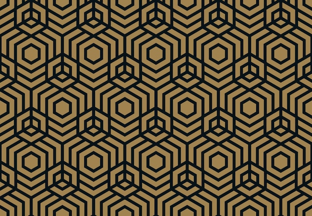 Vector seamless pattern Modern stylish texture Geometric striped ornament