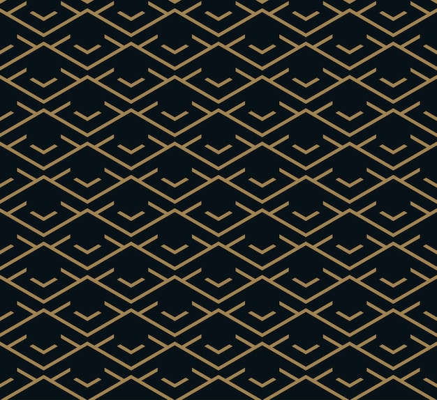 Vector seamless pattern Modern stylish texture Repeating geometric tiles from striped elements