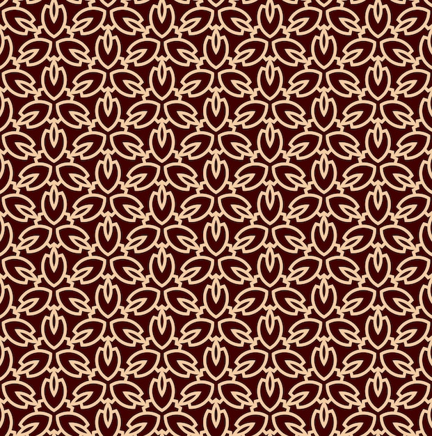 Vector seamless pattern Modern stylish texture Repeating linear ornament