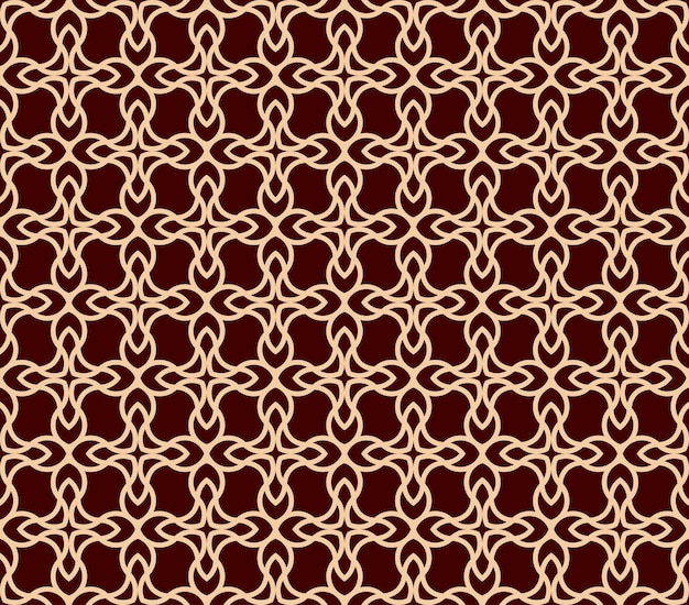 Vector seamless pattern Modern stylish texturelinear ornament seamless pattern Repeating abstract background