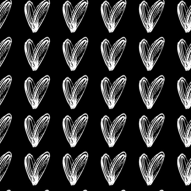 Vector seamless pattern small hearts