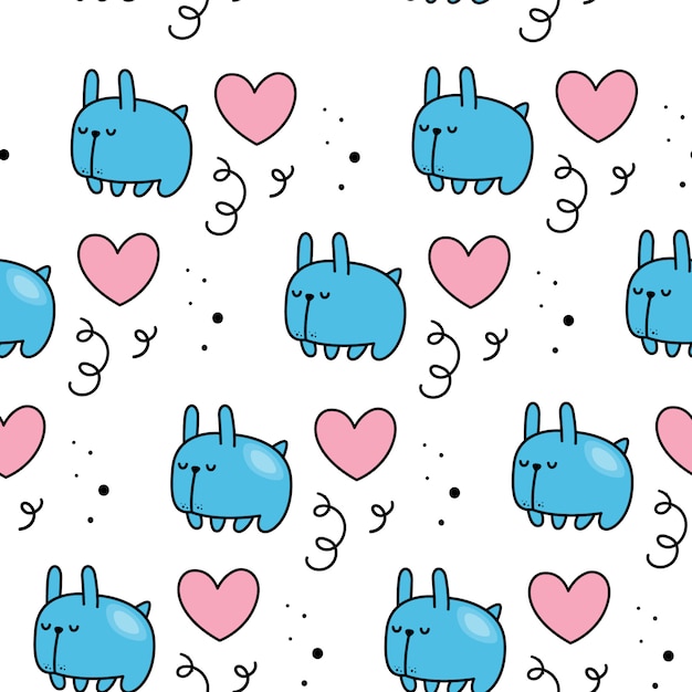 Vector seamless pattern for Valentine's day