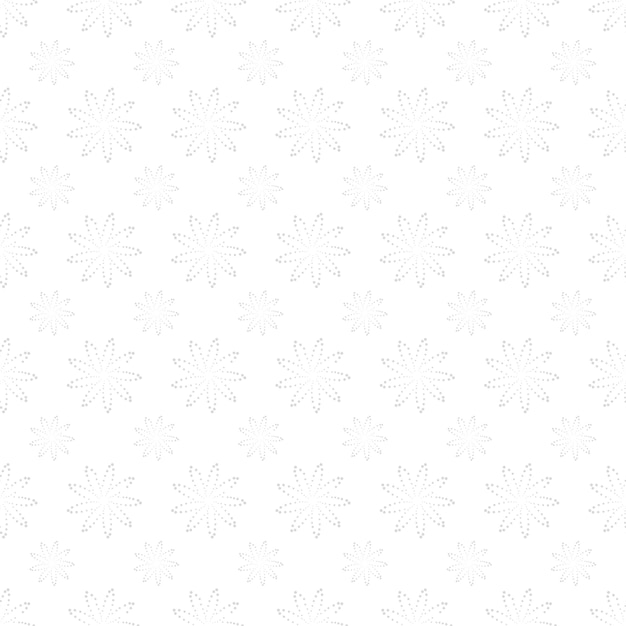 Vector seamless pattern with dotted shapes White and grey decorative texture Abstract background