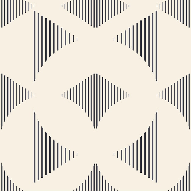 Vector seamless pattern with primitive geometric shapes