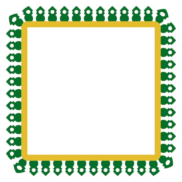 Vector Seamless Rounded Corner Square Decoration Traditional House of Betawi, Old Jakarta, Indonesia