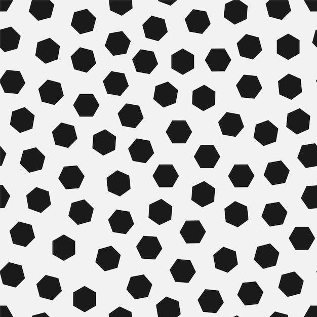 Vector seamless simple pattern Modern stylish texture with randomly disposed hexagons