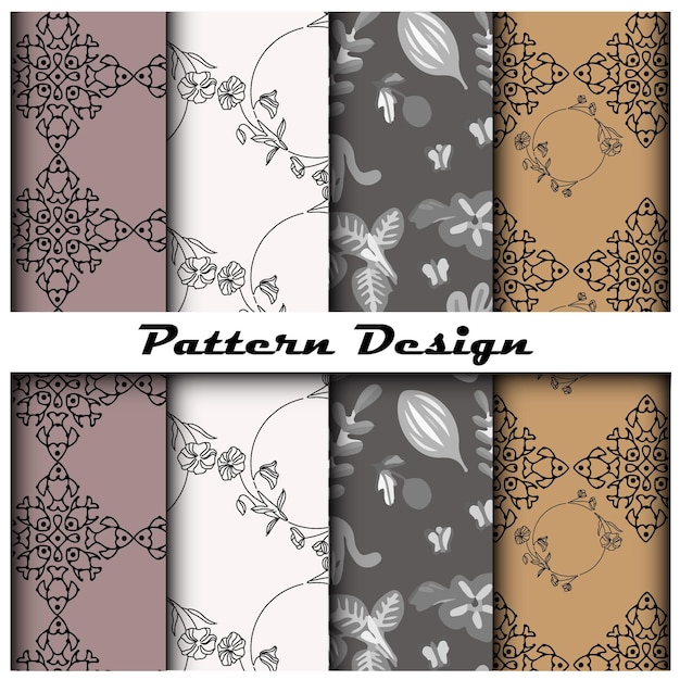 Vector Seamless Unique Pattern Design