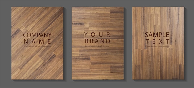 Vector Seamless wood floor texture hardwood floor in A4 size for design work cover book presentation brochure layout and flyers poster template