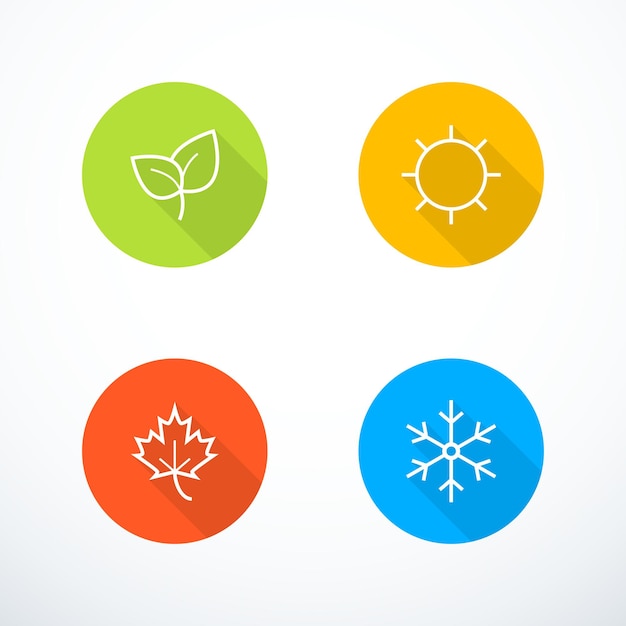 Vector season icons