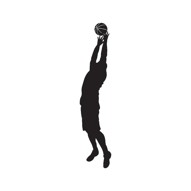 Vector vector set of basketball players silhouettes basketball silhouette