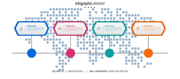 Vector vector set of business infograph vectors