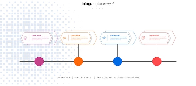 Vector set of business infograph vectors