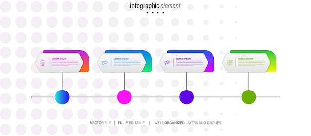 Vector set of business infograph vectors