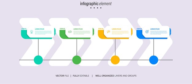 Vector set of business infograph vectors