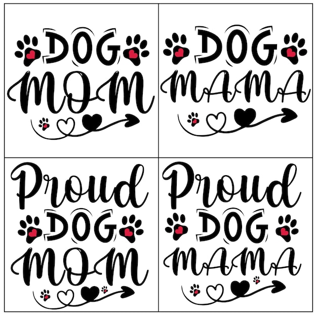 Vector a Set of dog SVG  t shirt Bundle