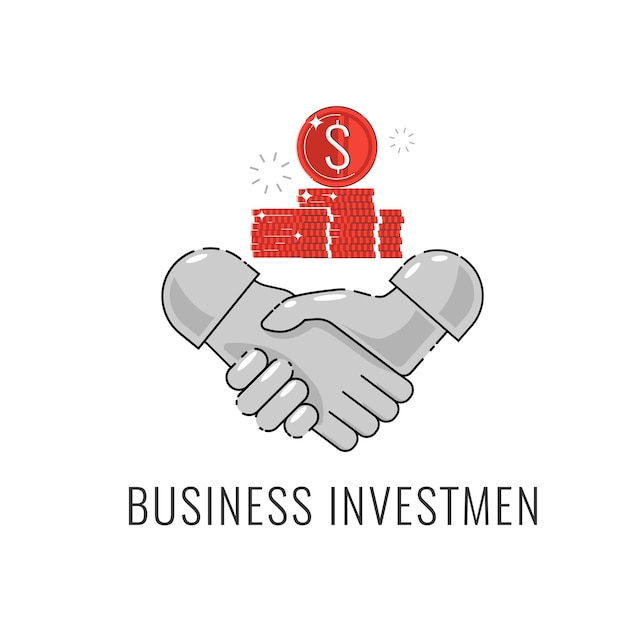 Vector Set of Linear Icons Related to Business investment, Trade Service, Investment Strategy and Finance Manegement. Web. Vector illustration