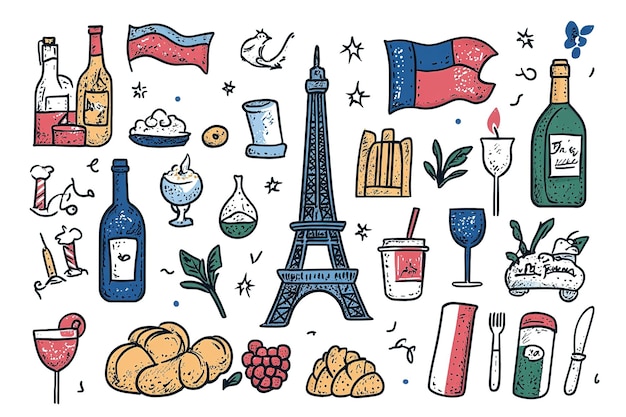 Vector vector set with french elements