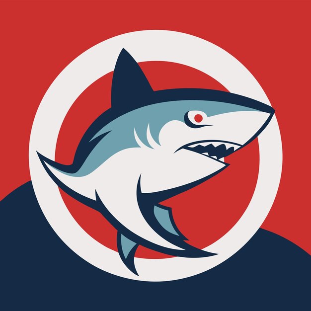 vector shark illustration