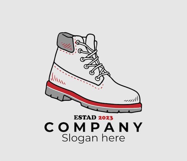 Vector shoes logo illustration