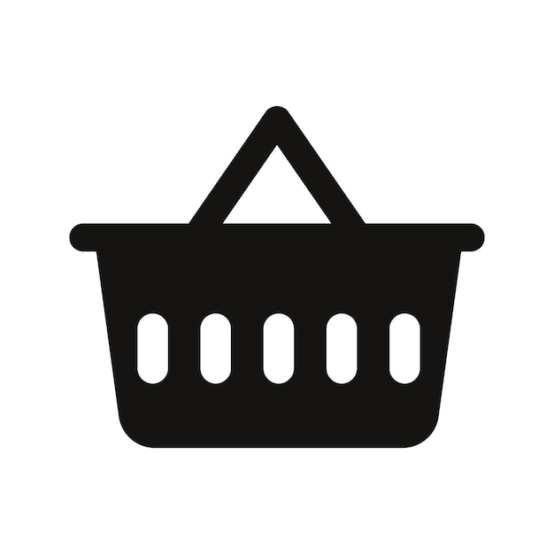 vector shopping basket icon