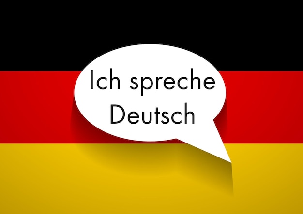 Vector vector sign speaking german